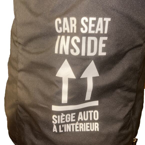 UPPAbaby Mesa Car Seat Travel Travelsafe Bag Black W/ Blue Handles / Case w/ bag - Picture 4 of 4